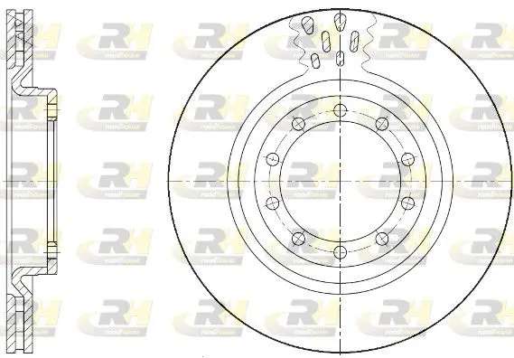 Handler.Part Brake disc ROADHOUSE 6167210 1