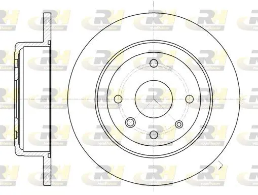 Handler.Part Brake disc ROADHOUSE 6132100 1