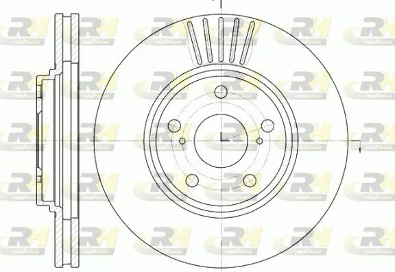 Handler.Part Brake disc ROADHOUSE 6122810 1