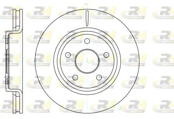 Handler.Part Brake disc ROADHOUSE 6121010 1