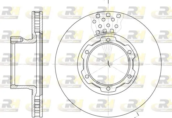 Handler.Part Brake disc ROADHOUSE 6117710 1