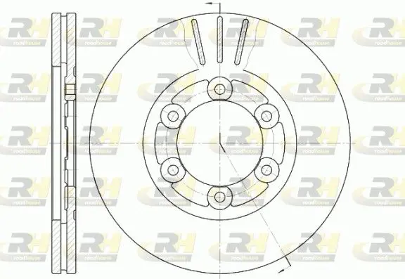 Handler.Part Brake disc ROADHOUSE 6116410 1