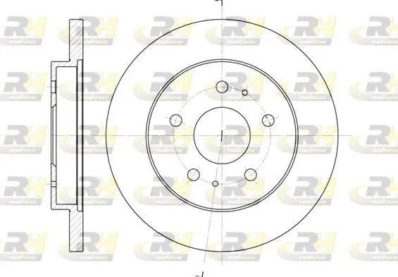 Handler.Part Brake disc ROADHOUSE 6114300 1