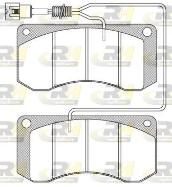 Handler.Part Brake pad set, disc brake ROADHOUSE JSX225841 1