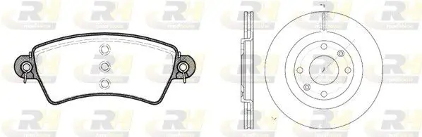 Handler.Part Brake set, disc brakes ROADHOUSE 872600 1