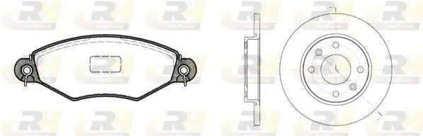 Handler.Part Brake set, disc brakes ROADHOUSE 864302 1