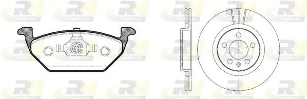 Handler.Part Brake set, disc brakes ROADHOUSE 863300 1