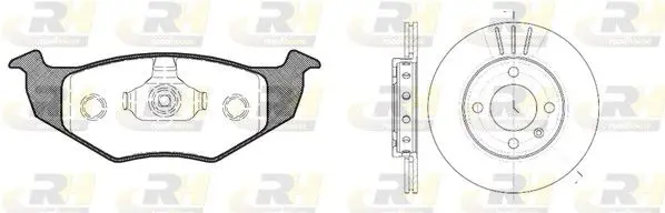 Handler.Part Brake set, disc brakes ROADHOUSE 860902 1