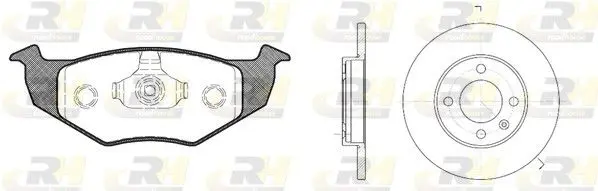 Handler.Part Brake set, disc brakes ROADHOUSE 860900 1