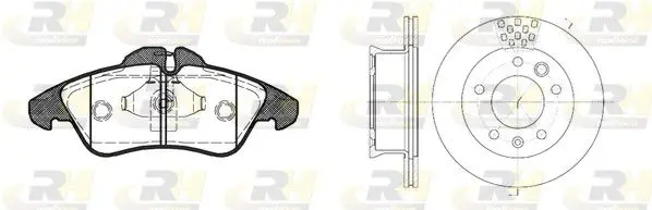 Handler.Part Brake set, disc brakes ROADHOUSE 857801 1