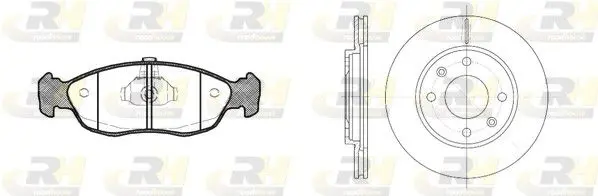 Handler.Part Brake set, disc brakes ROADHOUSE 846102 1