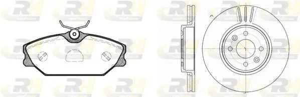 Handler.Part Brake set, disc brakes ROADHOUSE 820802 1