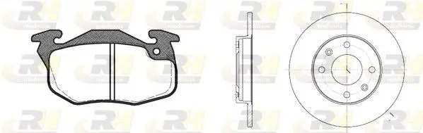 Handler.Part Brake set, disc brakes ROADHOUSE 819203 1