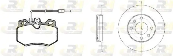 Handler.Part Brake set, disc brakes ROADHOUSE 817002 1