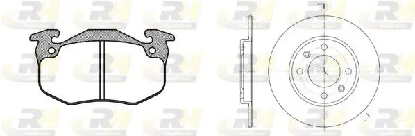 Handler.Part Brake set, disc brakes ROADHOUSE 814402 1