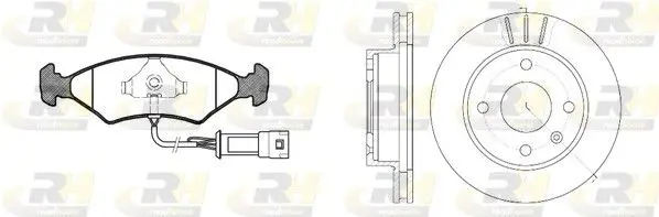 Handler.Part Brake set, disc brakes ROADHOUSE 811903 1