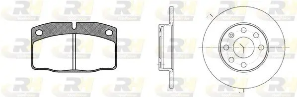 Handler.Part Brake set, disc brakes ROADHOUSE 810100 1