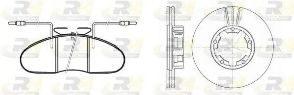 Handler.Part Brake set, disc brakes ROADHOUSE 804801 1