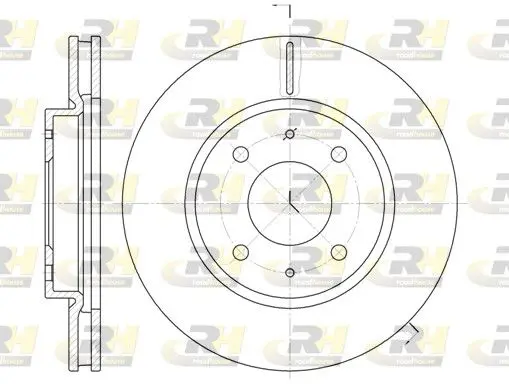 Handler.Part Brake disc ROADHOUSE 689010 1