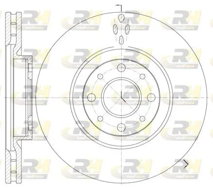 Handler.Part Brake disc ROADHOUSE 673410 1