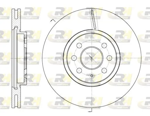 Handler.Part Brake disc ROADHOUSE 668510 1