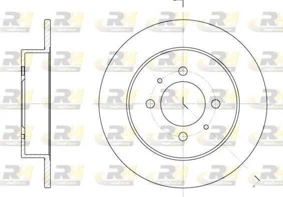 Handler.Part Brake disc ROADHOUSE 653100 1