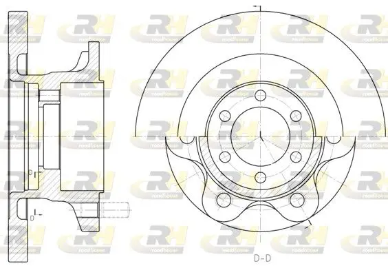 Handler.Part Brake disc ROADHOUSE 650000 1