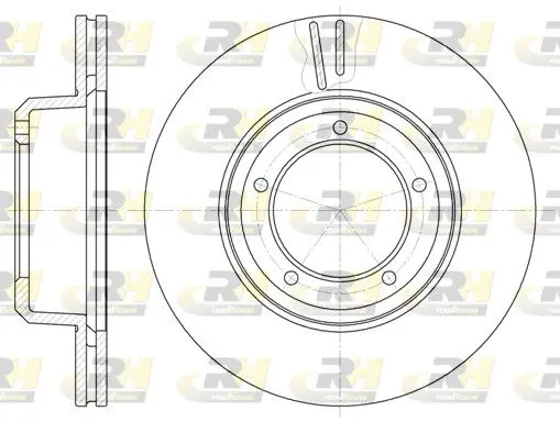 Handler.Part Brake disc ROADHOUSE 634010 1