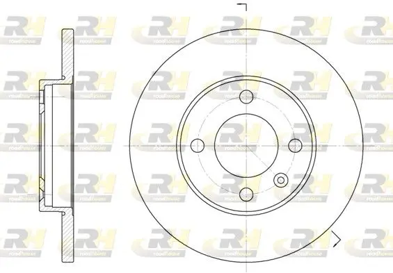 Handler.Part Brake disc ROADHOUSE 608801 1