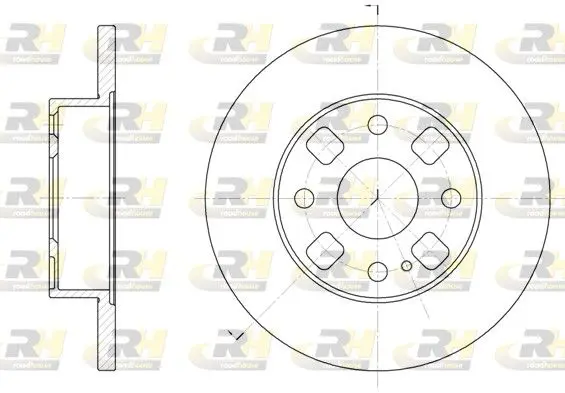 Handler.Part Brake disc ROADHOUSE 605400 1