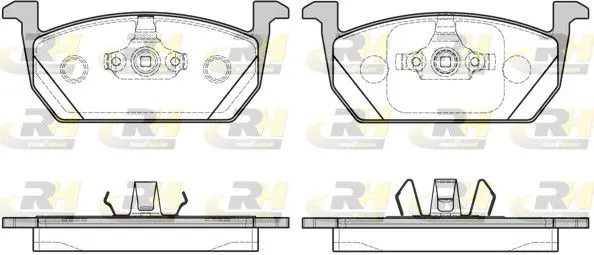 Handler.Part Brake pad set, disc brake ROADHOUSE 2171000 1