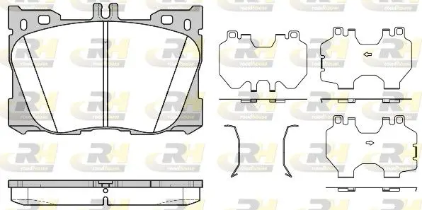 Handler.Part Brake pad set, disc brake ROADHOUSE 2170500 1