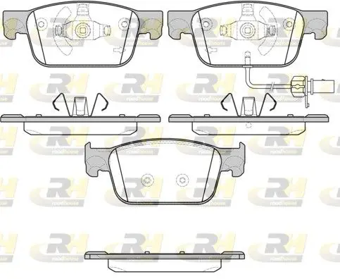 Handler.Part Brake pad set, disc brake ROADHOUSE 2169201 1