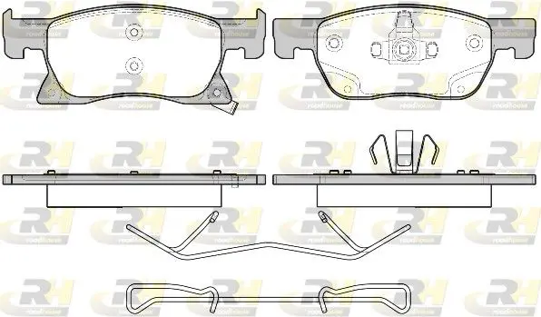 Handler.Part Brake pad set, disc brake ROADHOUSE 2168102 1