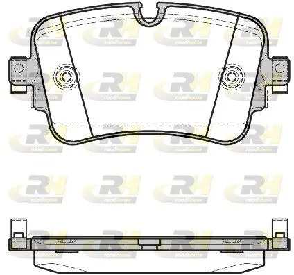 Handler.Part Brake pad set, disc brake ROADHOUSE 2166808 1