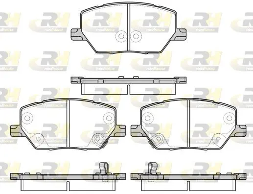 Handler.Part Brake pad set, disc brake ROADHOUSE 2164002 1