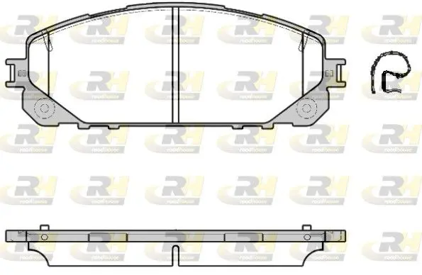 Handler.Part Brake pad set, disc brake ROADHOUSE 2161300 1