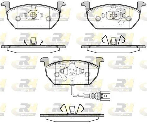 Handler.Part Brake pad set, disc brake ROADHOUSE 2160101 1