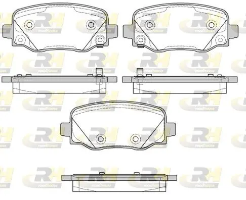 Handler.Part Brake pad set, disc brake ROADHOUSE 2157802 1