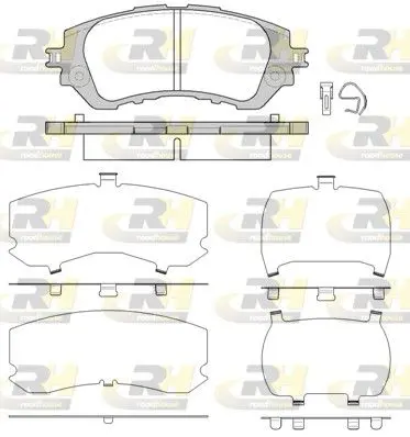 Handler.Part Brake pad set, disc brake ROADHOUSE 2155800 1