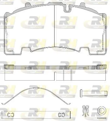 Handler.Part Brake pad set, disc brake ROADHOUSE JSX2155580 1