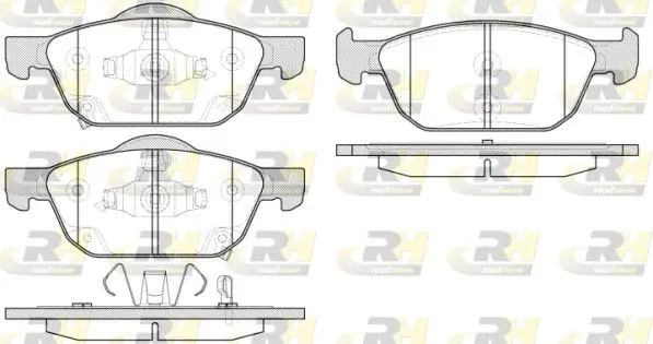 Handler.Part Brake pad set, disc brake ROADHOUSE 2155202 1