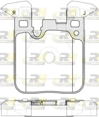 Handler.Part Brake pad set, disc brake ROADHOUSE 2153900 1