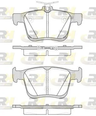 Handler.Part Brake pad set, disc brake ROADHOUSE 2151600 1