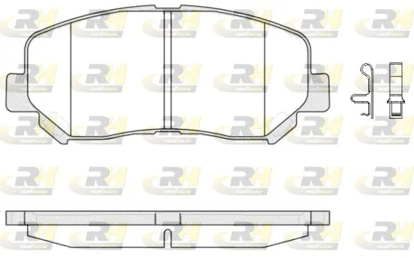 Handler.Part Brake pad set, disc brake ROADHOUSE 2151302 1