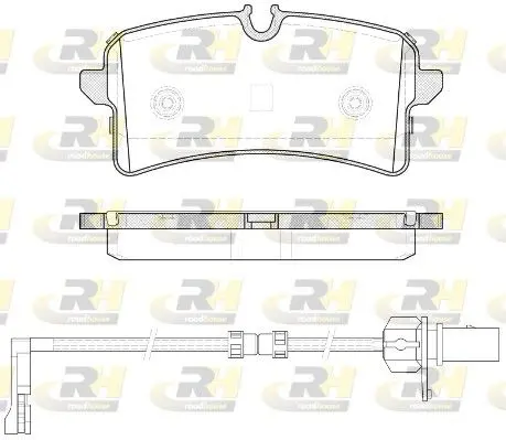 Handler.Part Brake pad set, disc brake ROADHOUSE 2150512 1