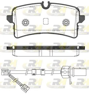 Handler.Part Brake pad set, disc brake ROADHOUSE 2150502 1