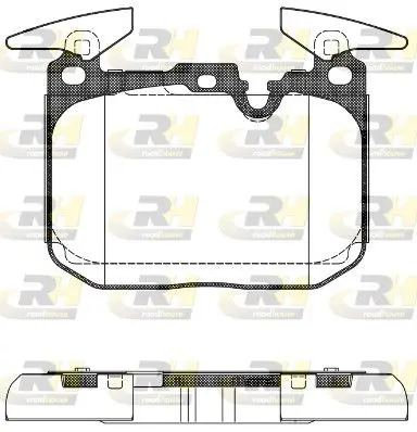 Handler.Part Brake pad set, disc brake ROADHOUSE 2149100 1