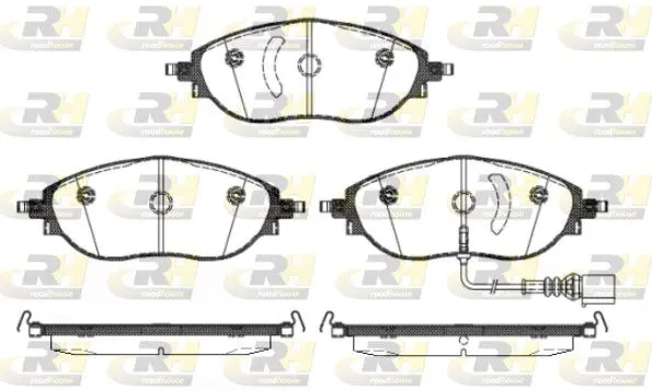 Handler.Part Brake pad set, disc brake ROADHOUSE 2147001 1