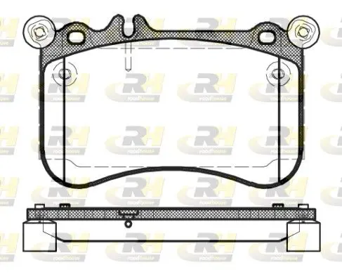 Handler.Part Brake pad set, disc brake ROADHOUSE 2146500 1